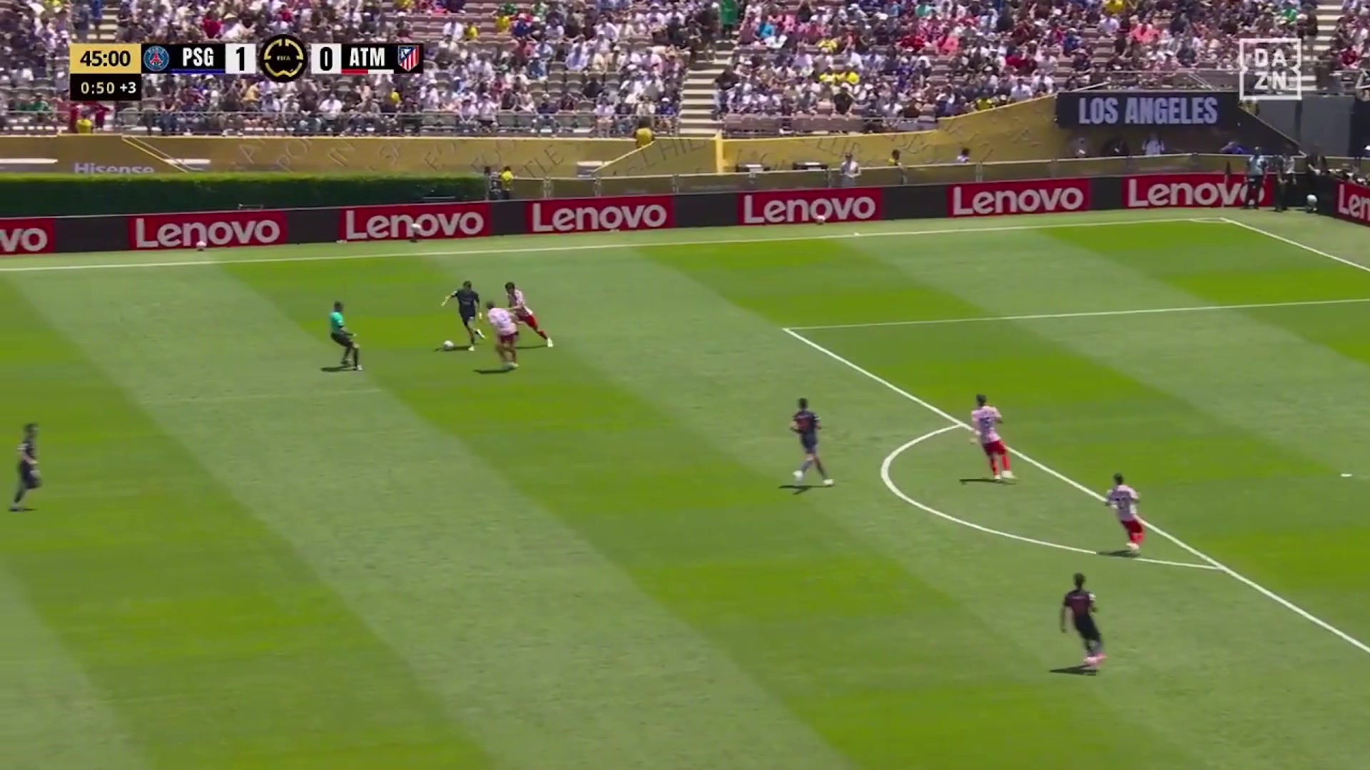 太轻松了巴黎反击K77分球维蒂尼亚面对包夹巧射破门