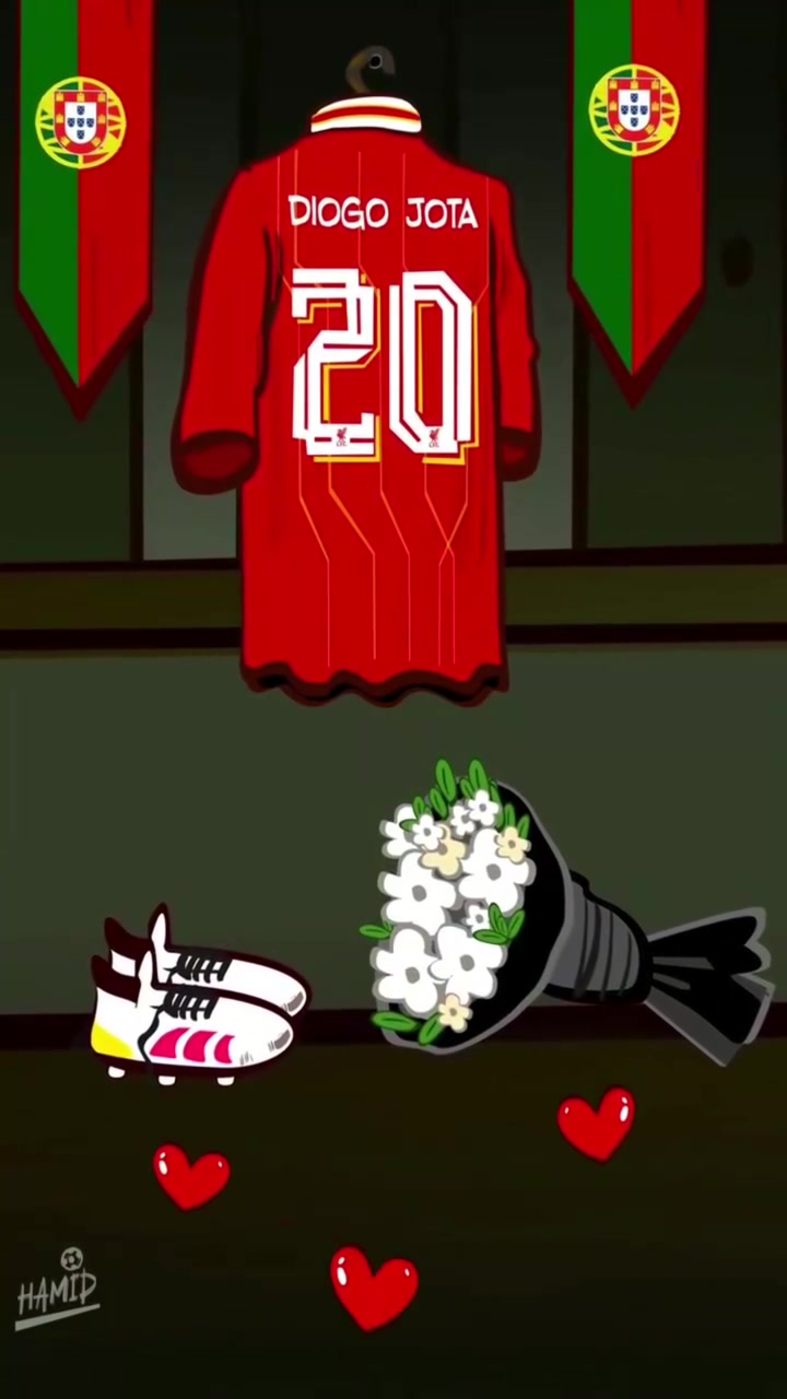 足坛所有人的心都碎了外网动画纪念若塔愿天堂也有足球