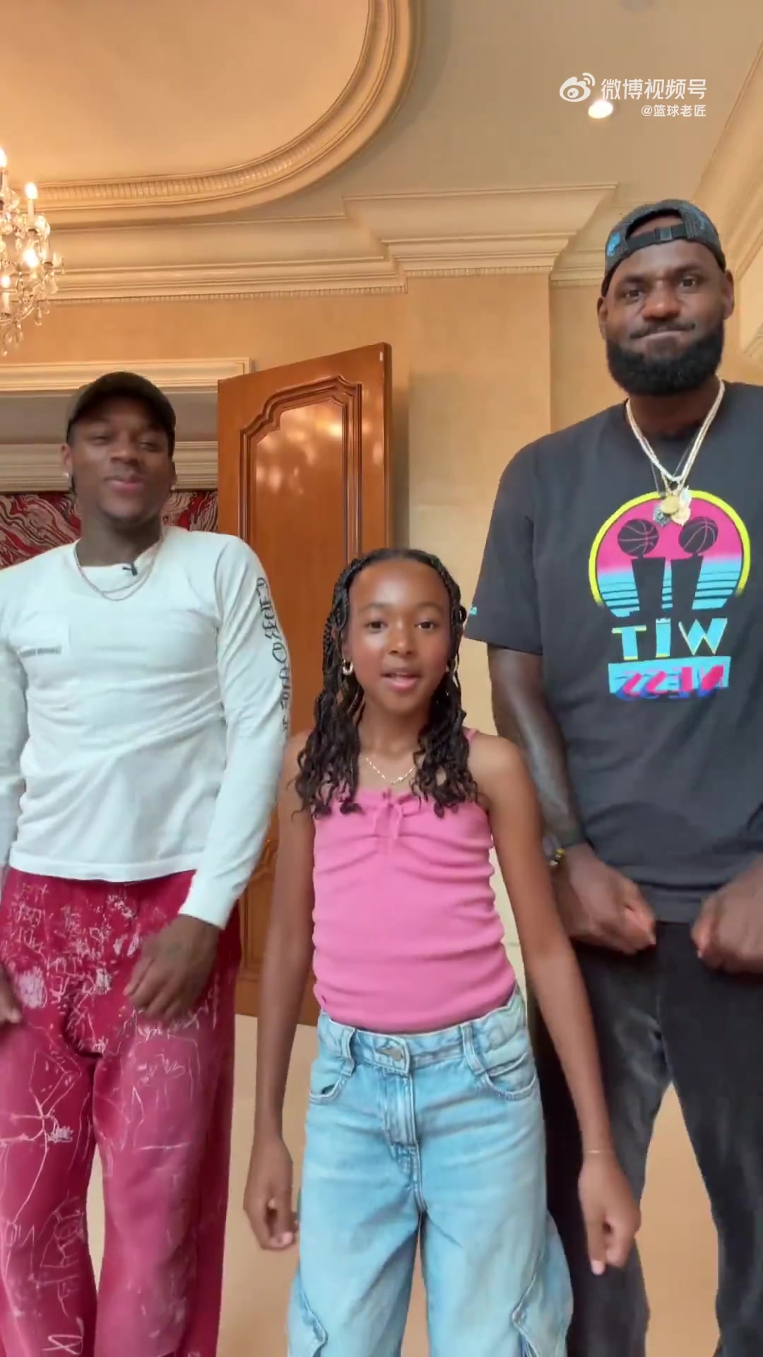 詹姆斯女儿的臂展感觉很长啊天赋肉眼可见