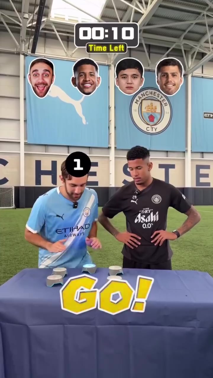 罗德里认真了曼城球员的反应力挑战谁能战胜这个博主