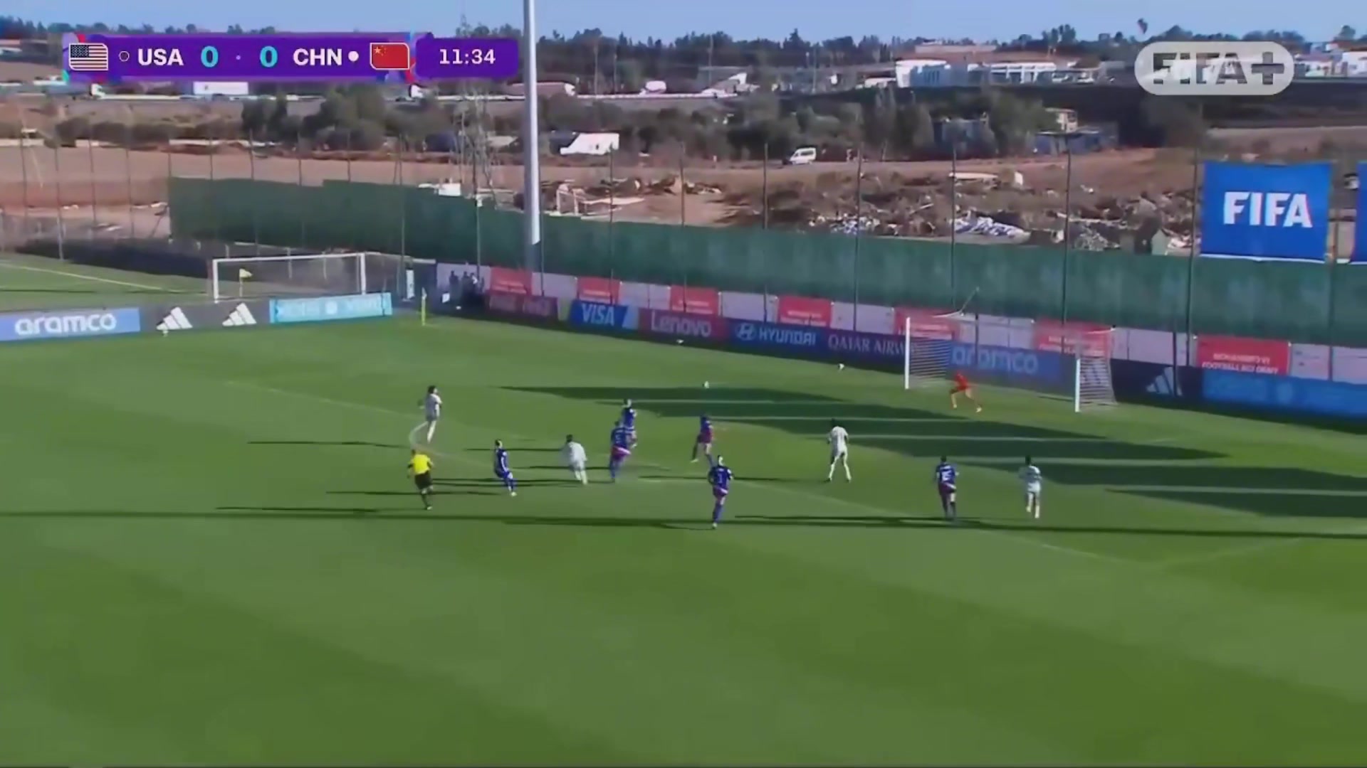 太强了周欣怡弧顶左脚世界波破门U17女足1-0领先美国