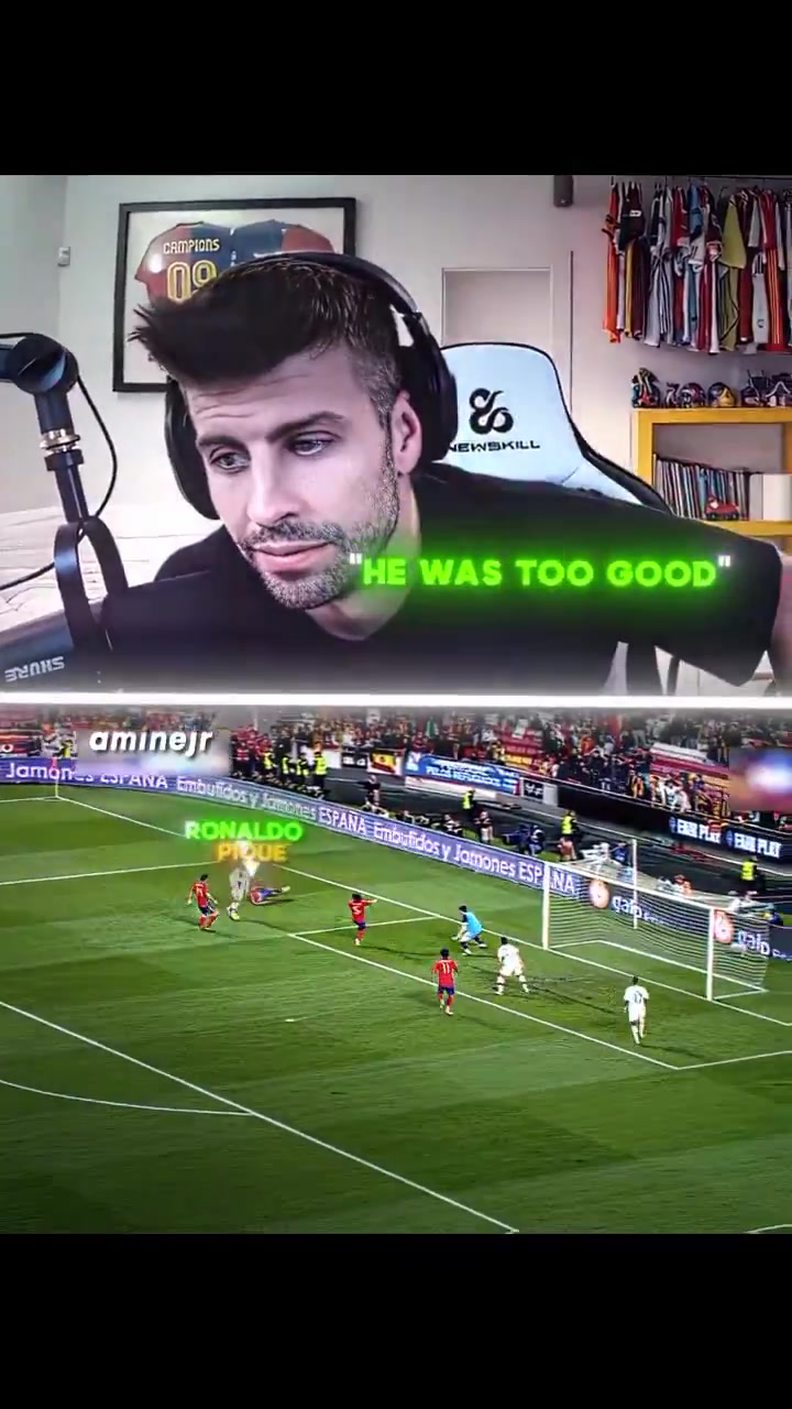 C罗狠狠地戏耍了皮克赛后球衣也被皮克保存了